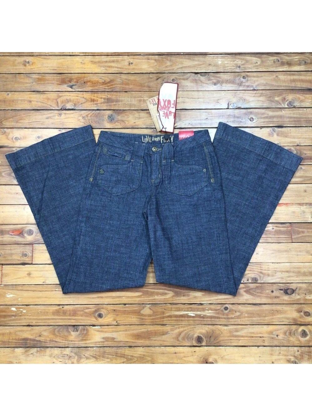 JEANS Foxy jeans regular low rise grey light 70’s size 5 funky wide flare leg